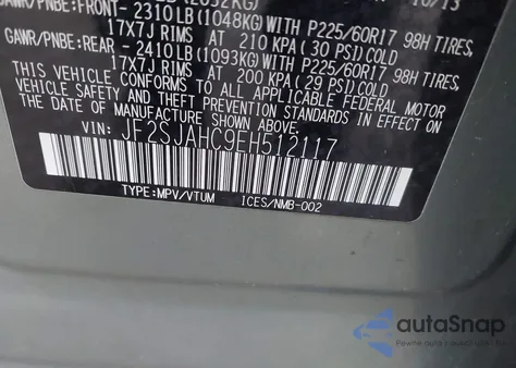 2014 Subaru Forester 2.5I Limited z USA, uszkodzony, nr VIN JF2SJAHC9EH512117